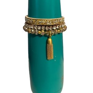 NWOT Bomb Party Stack bracelet set of three 🎉